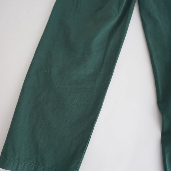 Aritzia Sunday Best Green High Rise Straight Leg 100% Cotton Chino Style Pants 4 - Picture 12 of 13